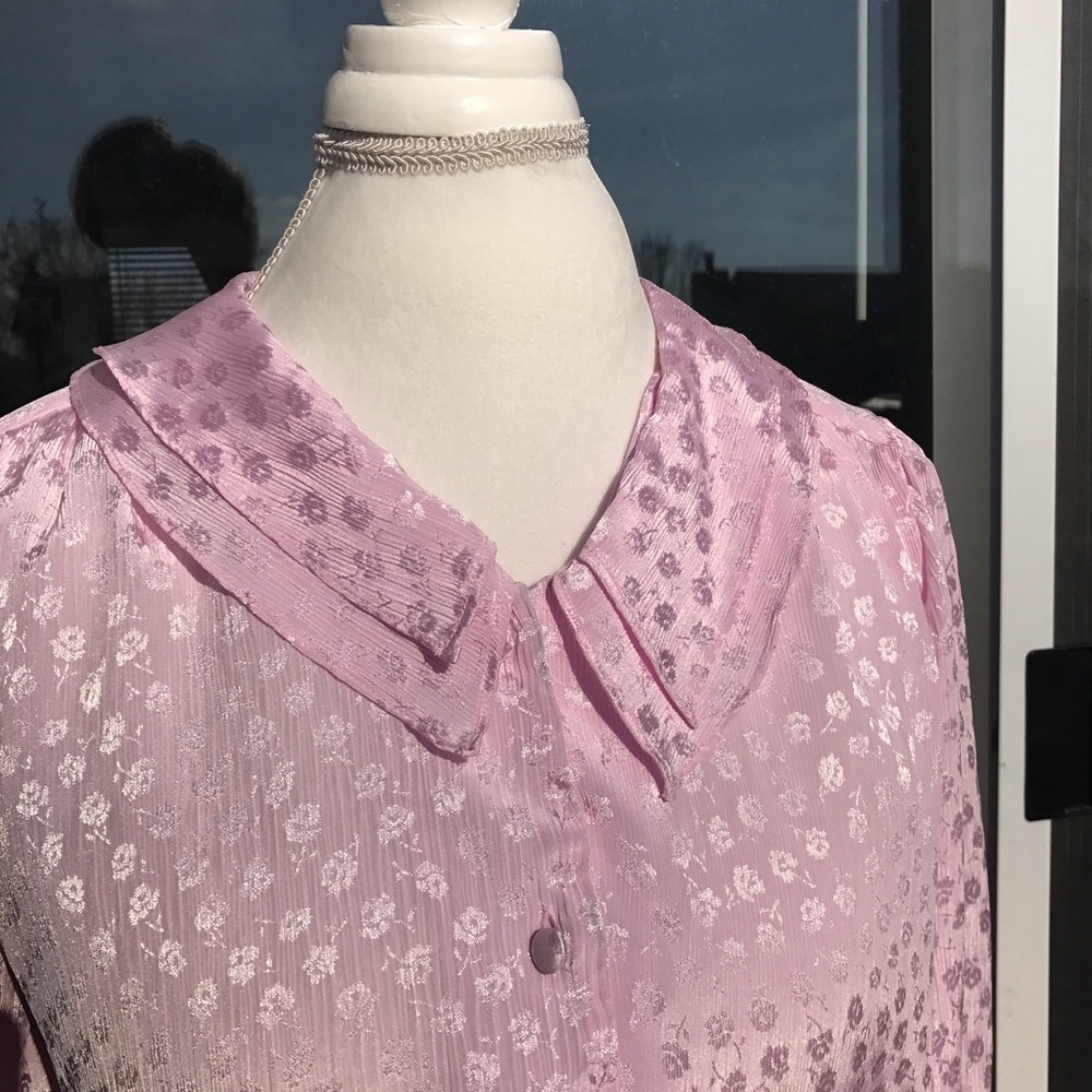 Vintage Pink Blouse - Picture 2 of 5